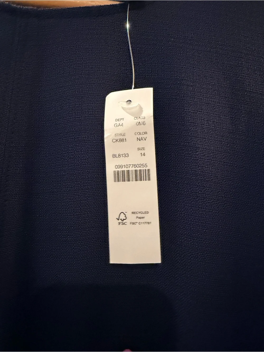 J. Crew Women's Navy Short Sleeve Belted Dress